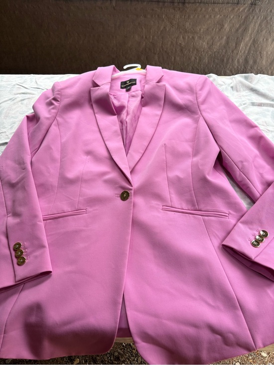 Worthington Jackets & Blazers - Women's Pink Single-Button Blazer